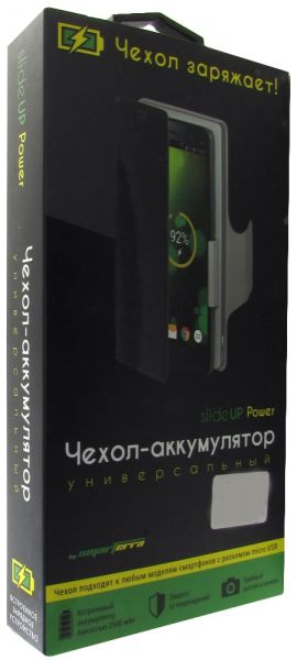 Чехол-аккумулятор SMARTERRA SlideUP micro USB 2500 мAч M голубой